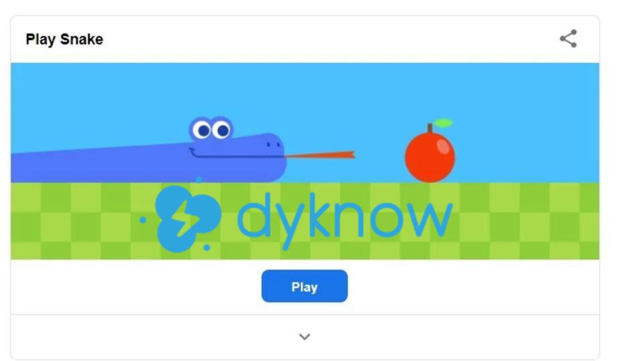 Dyknow Update: Block Only Google Snake Game and Common