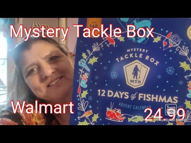 Mystery Tackle Box 12 Days of Fishmas buy at Walmart #mysterytacklebox  #walmart 