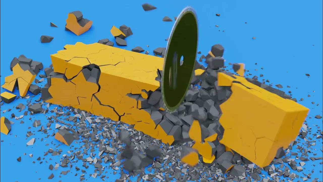 Saw Blade Destruction with RBD Lab Addon for Blender YouTube
