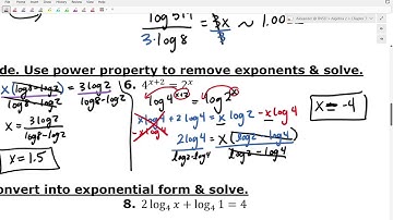 7.5 Solving Logarithm Equations