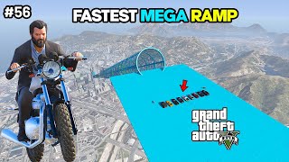 Fastest Mega Ramp | Michael Real Life Mods | GTA 5 In Telugu | #56 | MR PACHU GAMER