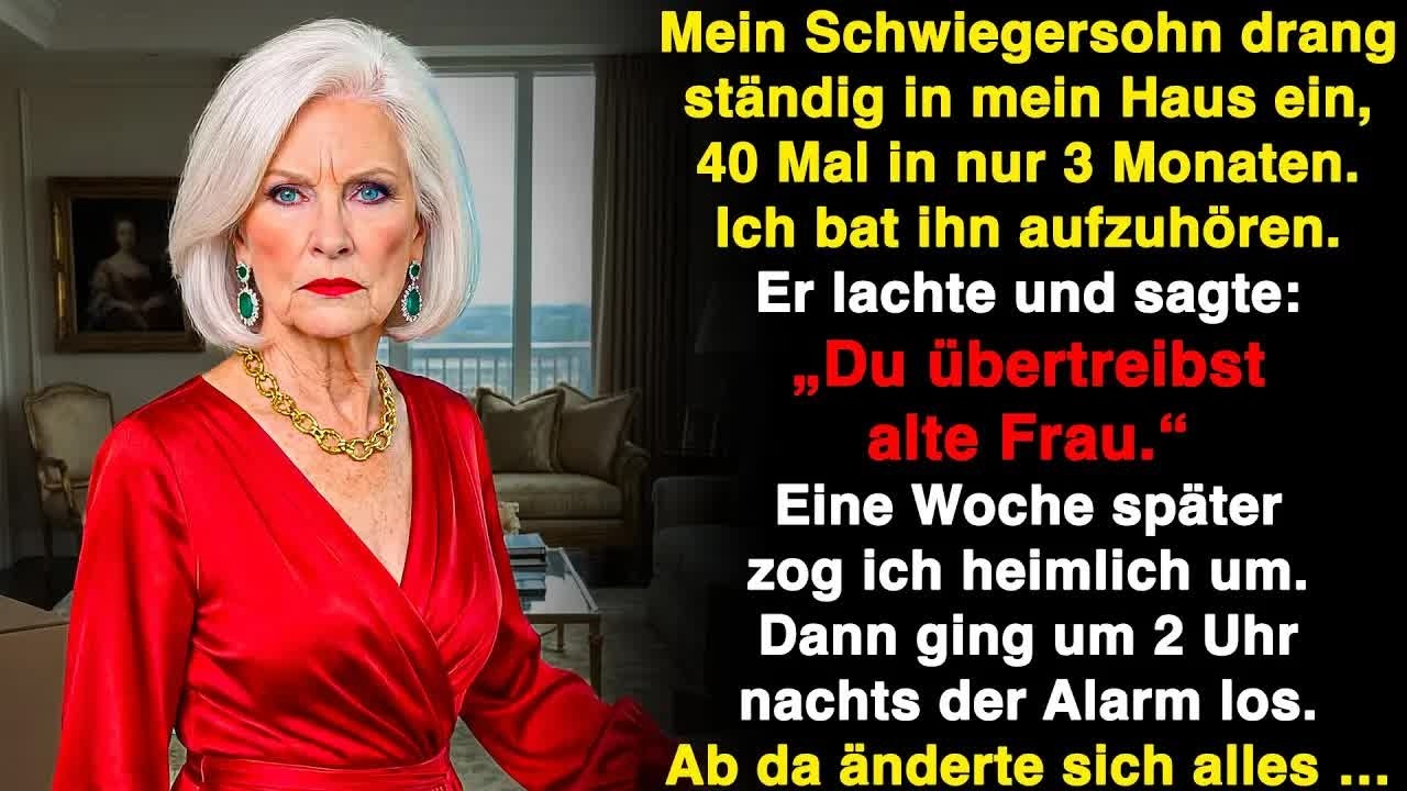 Mein Schwiegersohn drang ständig in mein Haus ein – ich zog heimlich um und stellte ihn der Poli