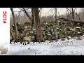 The somewhat hidden ruins of the US Capitol building deep in a forest in Washington D.C.