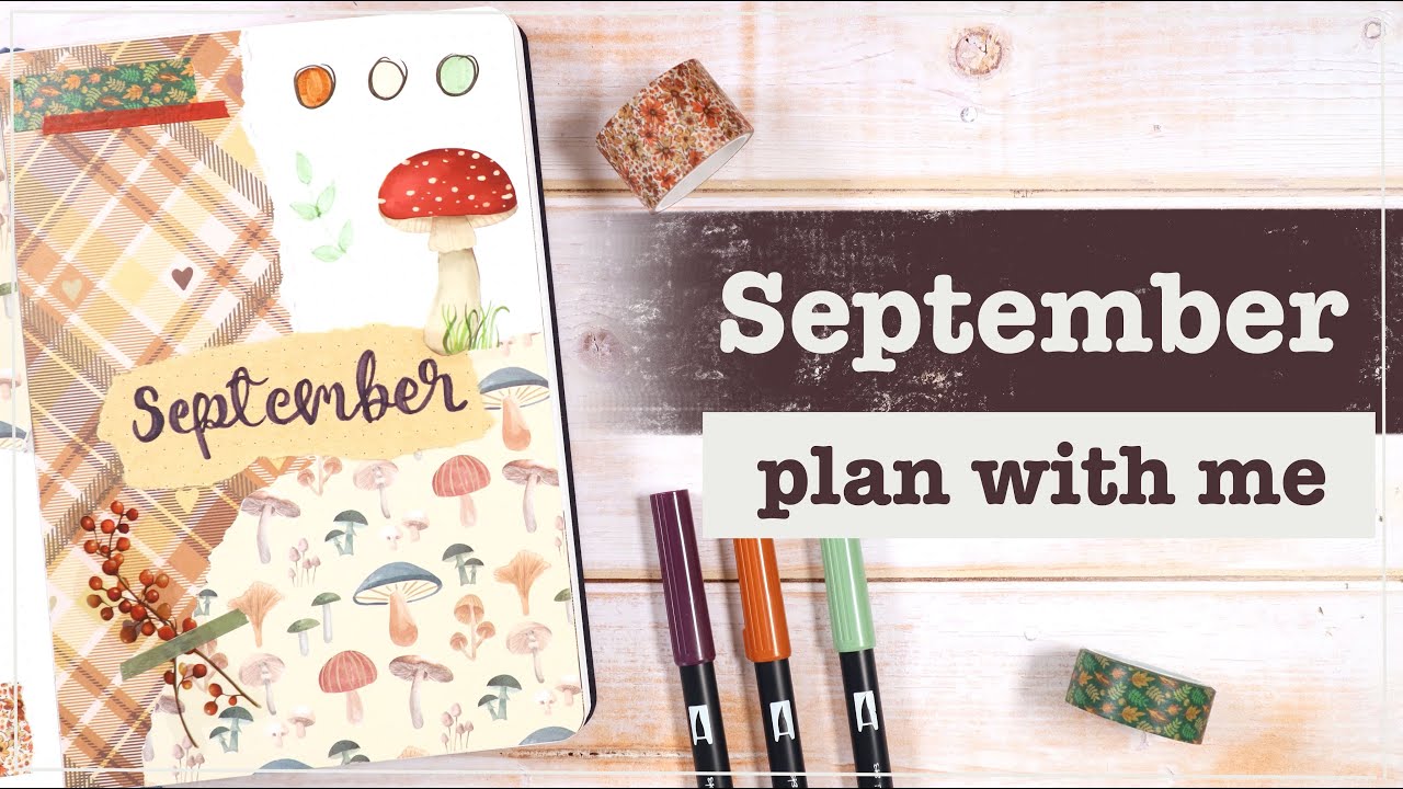 September 2025 | Bullet Journal Set Up | Plan With Me - Autumn Scrapbook Theme