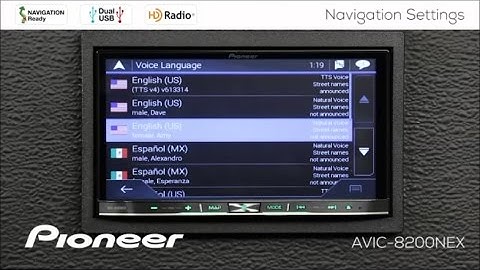 How To - Navigation Settings on Pioneer NEX Receivers 2017