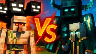 WITHER ⚡ WARDEN ⚡ EVOKER ⚡ IRON GOLEM — Ultimate Minecraft Boss Battle