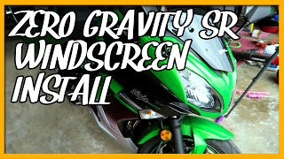 Zero Gravity SR Windscreen Install (2016 Kawasaki Ninja 650)