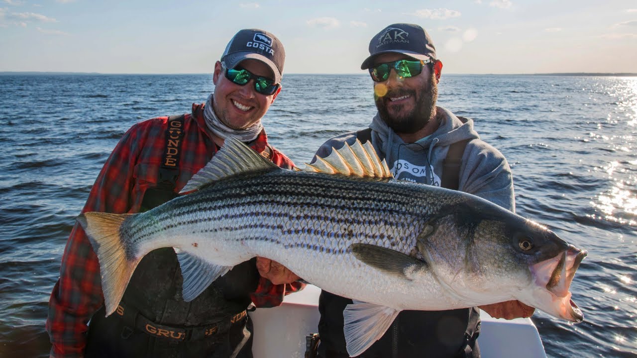 Raritan Bay Striper Fishing with Big Plugs New Jersey S19 E10 YouTube