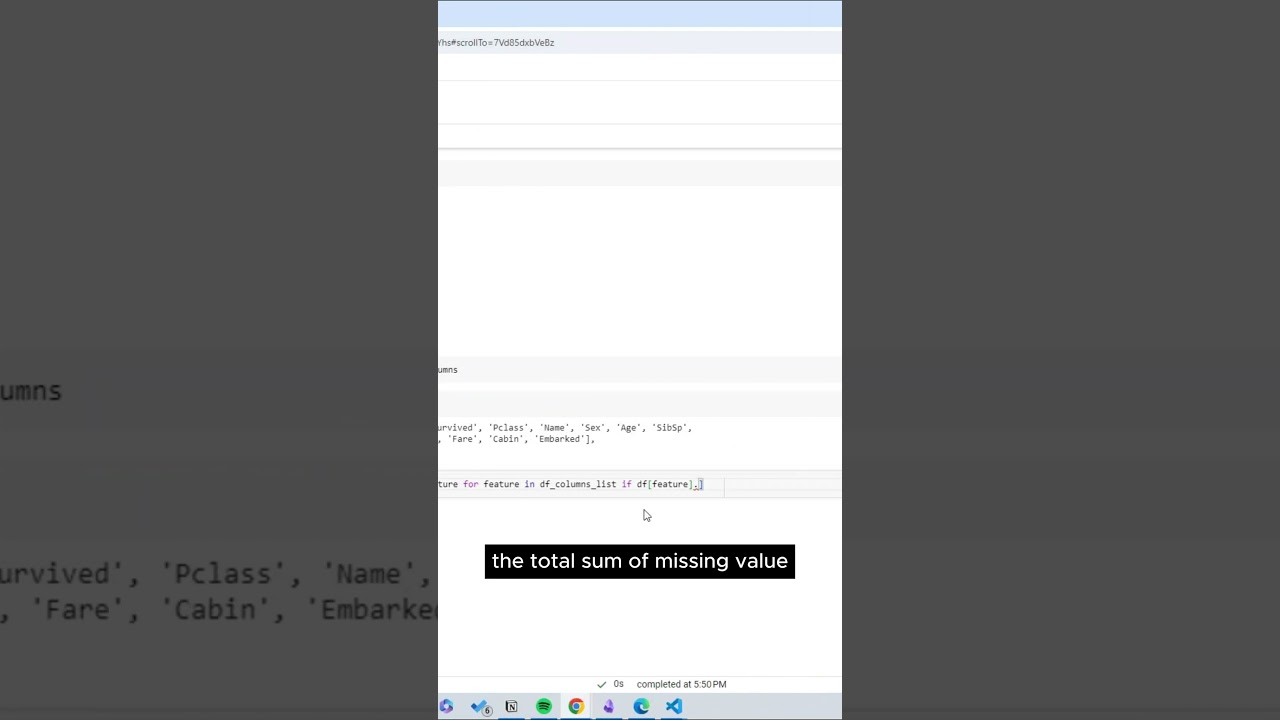 Use Pandas to extract columns with missing values #python #dataanalytics  #datascience