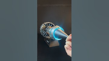 Large bypass ratio turbofan engine model#aircraftengine #diy #toys