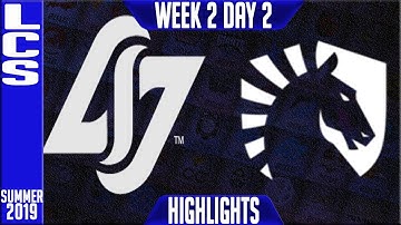 CLG vs TL Highlights | LCS Summer 2019 Week 2 Day 2 | Counter Logic Gaming vs Team Liquid