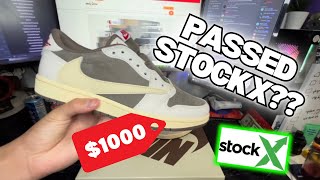 MY “FAKE” TRAVIS SCOTT JORDAN 1 PASSED STOCK X!