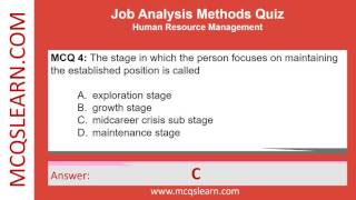 Job Analysis Methods Quiz Questions Answers PDF | Job Analysis Notes Class 12-9 Ch 9 Quiz | HR App
