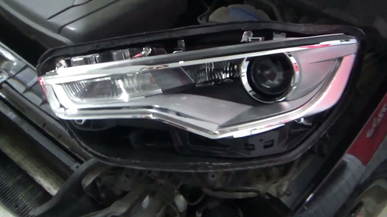Audi A6 C7 ремонт фари і заднього ліхтаря