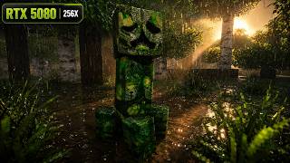 Minecraft With RTX 5080 at MAX Graphics — Patrix 256x + Shaders + Distant Horizons😱