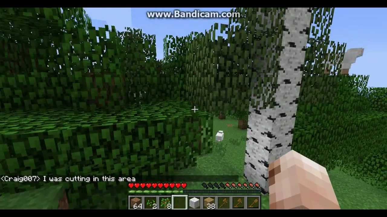 Minecraft: Half Trees - YouTube