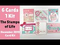 The Stamps of Life | December 2019 Card Kit | 6 Cards 1 Kit