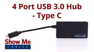 USB Type C to USB 3.0 Hub Adapter 4 Port - USB Colokan 4 Lubang - Colokan USB 4 Lubang - USB 4 PORT