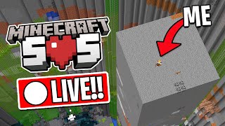 🔴 THE BIG HOLE COMPETITION!! | Minecraft SOS SMP LIVE