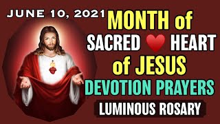 ❤️June Devotion to Jesus June 10, 2021 with Holy Rosary Luminous Mysteries VIRTUAL Thursday