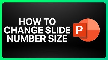 How To Change Slide Number Size In PowerPoint Tutorial