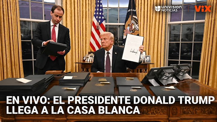 El presidente Donald Trump regresa a la Casa Blanca