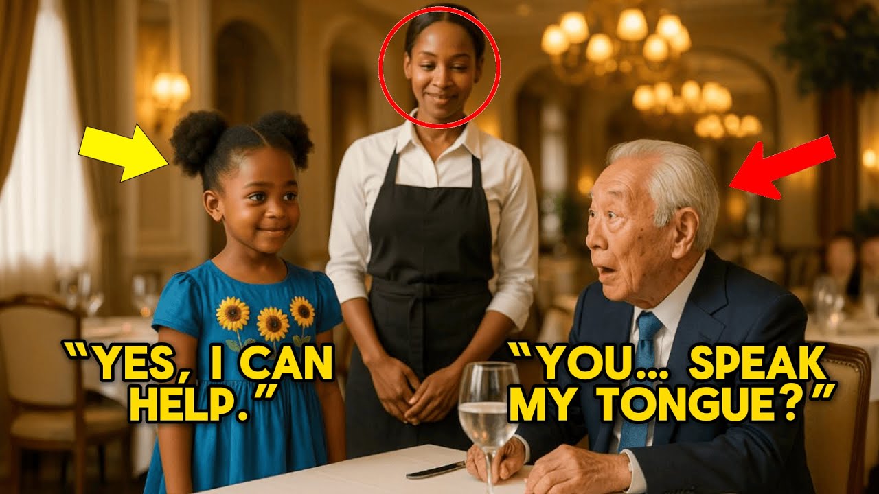 At Dinner, No One Understood the Japanese Millionaire, Until the Black Waitress' Daughter Spoke