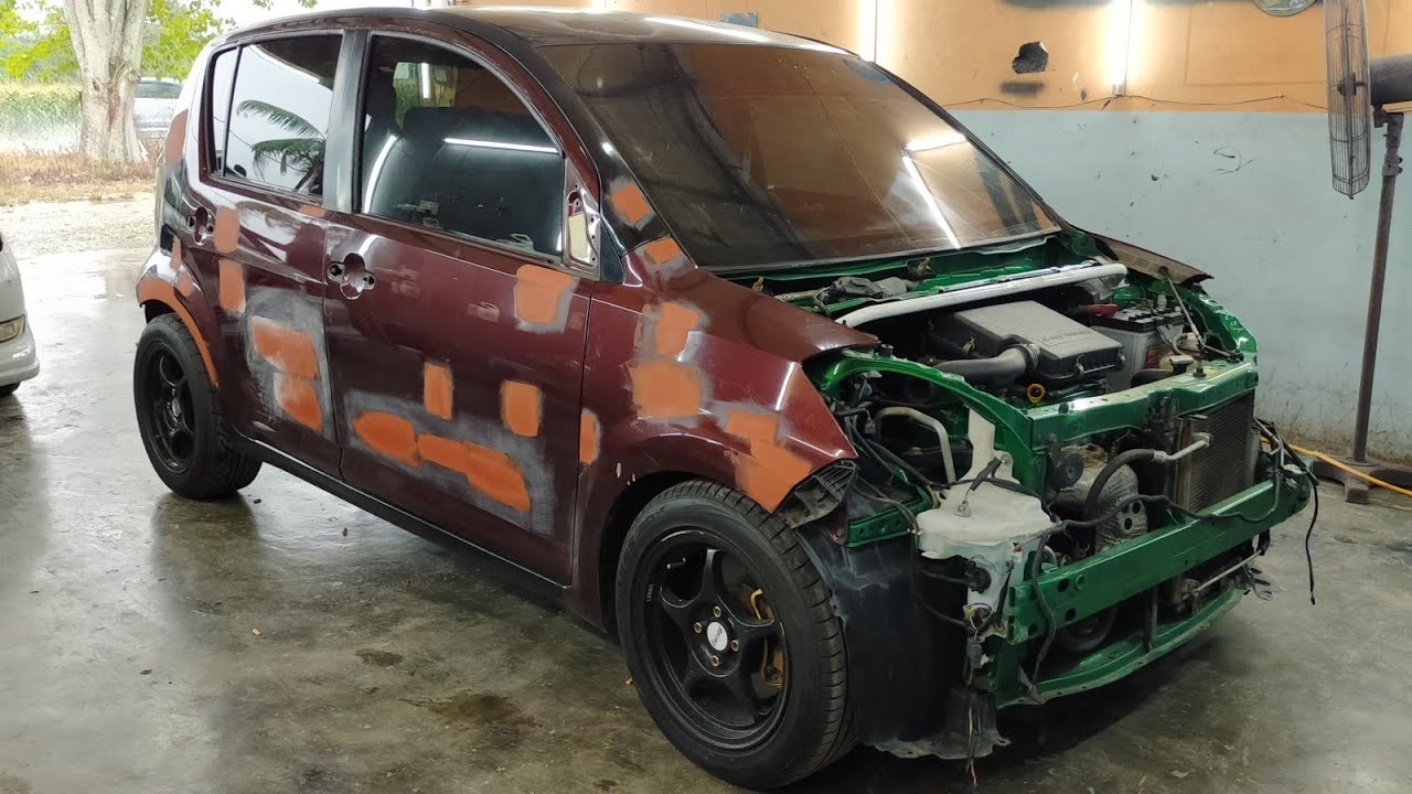 Repaint Perodua Myv Passo Youtube