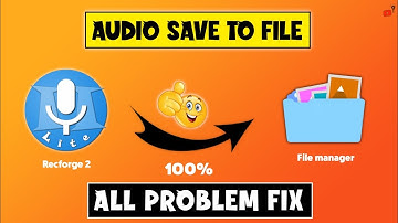 Recforge2 Audio Not Save Problem Solve | 👍(GUARANTEED) | How to SAVE Recforge2 Recoading in File |