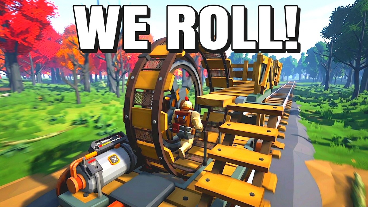 Build a TRAIN Base in this WILD Open World Survival Craft Game - Trainfort Gameplay