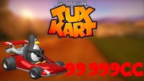 99,999CC in SuperTuxKart?! (Off the beaten track Gameplay)