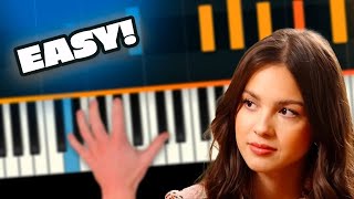 Vampire by Olivia Rodrigo  EASY Piano Tutorial (BeginnerFriendly)