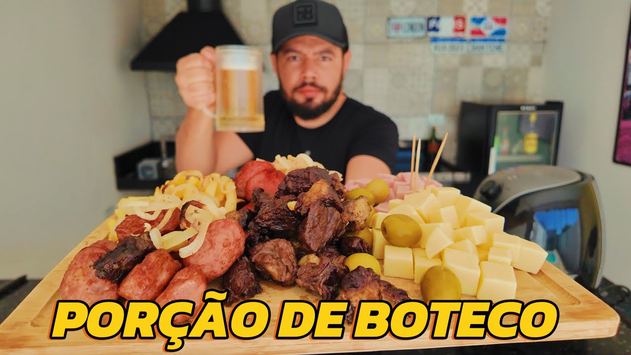 FIZ UMA Porção de BOTECO só na Air Fryer – Dá pra Fazer em Casa?