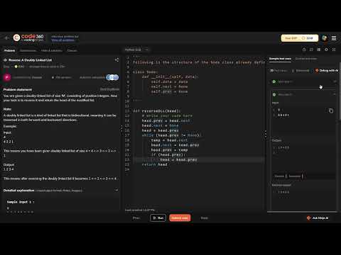 Reverse A Doubly Linked List