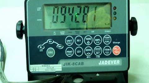 JIK-8 linear calibration