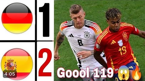 ملخص مباراة اسبانيا و المانيا (2 - 1)