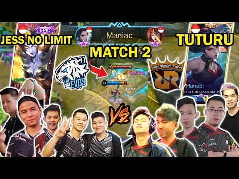 EVOS VS RRQ FULL TEAM MATCH 2! HANABI TUTURU VS IRITHEL JESS NO LIMIT! DUEL MARKSMAN!