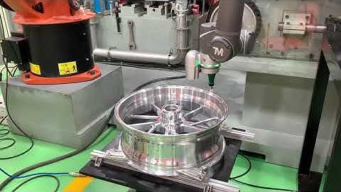 Lunghwa Robotics - Path design for deburring of wheel frame by TM robot