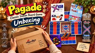 Pagade Game Set 🎲 | Pagade, Pachisi, Chausar & Indian ludo Game Set Unboxing by Roll the Dice   screenshot 4