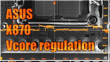 ASUS Crosshair X870E Hero and Strix X870 ITX Vcore regulation performance