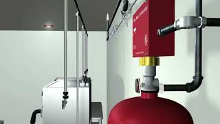 The KITCHEN KNIGHT II Fire Suppression System from PYROCHEM  English Version