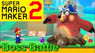 Mario Maker 2 - How to make a MAJOR BURROWS boss battle(Mario Maker Boss ideas)(Mario Galaxy bosses)