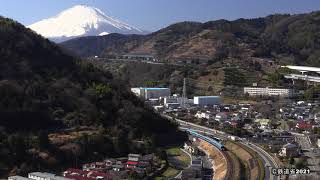 【4K60P】小田急50000形　特急「ふじさん」4号　山北俯瞰