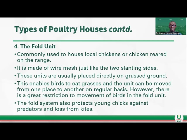 LIVE CLASS FOR ANP313 (POULTRY PRODUCTION) TOPIC 1 class=