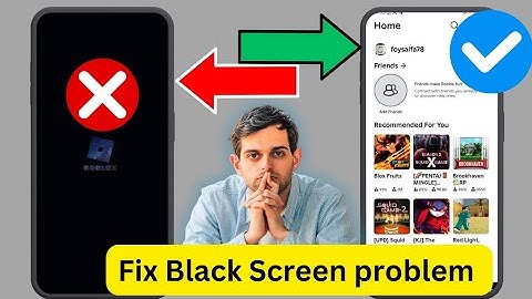 How to fix black screen on Roblox Mobile 2025 (Solve Roblox Black Screen Error Tutorial) 
