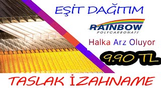 rainbow polikarbonat halka arzi taslak izahname tamamen esit dagitim rnpol youtube