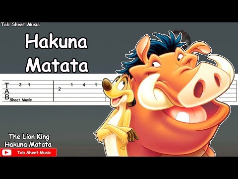 The Lion King - Hakuna Matata Guitar Tutorial