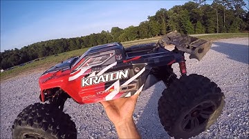 Arrma V4 Kraton (CUSTOM RC UPGRADES) Test! and "GOLIATHED UP!"