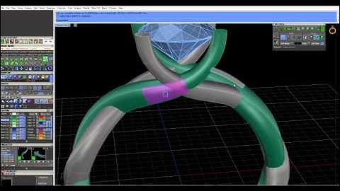 How to make Twist Ring_002 #jewelrytutorial #tutorial #jewellery #cad #rhino #gemvision #diamond