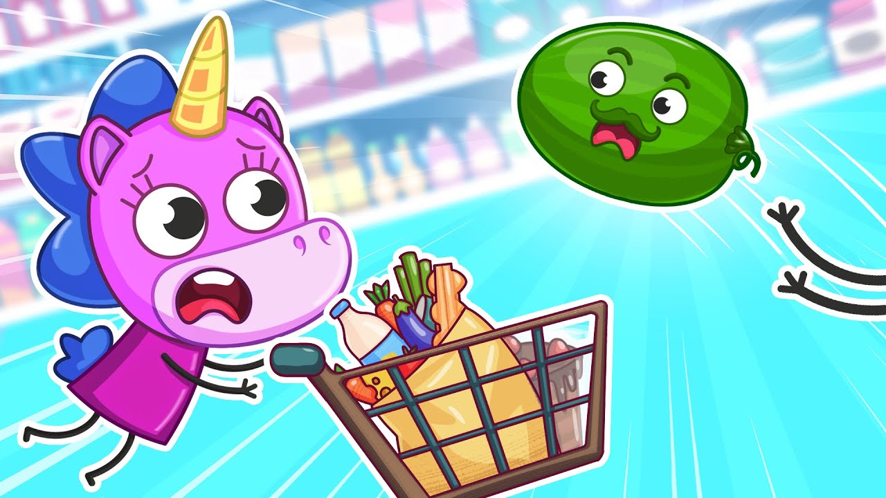 Время для покупок | Фрукты против Овощей 🛒🍉🍅 | Крошка Мими 🦄 - YouTube
